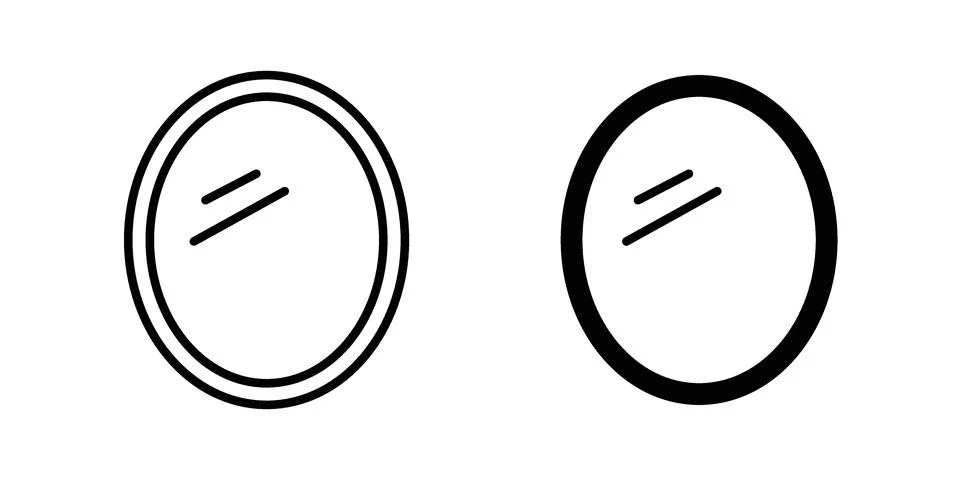 Mirror icon for web projects Stock Illustration