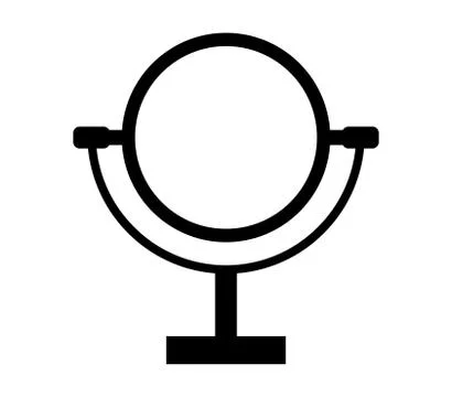 Mirror icon on white background Stock Illustration