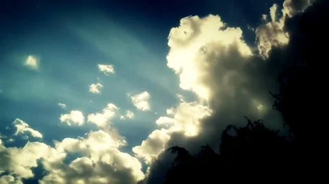 Mirror illusions-cloud time lapse Stock Footage 33461204