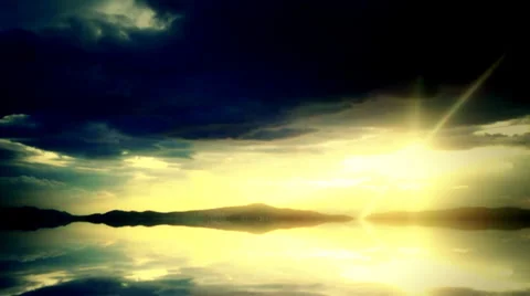 Mirror illusions-cloud time lapse Stock Footage 33461317