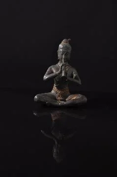 Mirror image of Buddha Foto stock