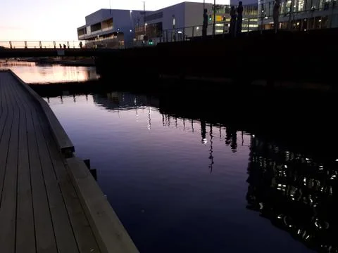 Mirror image in the water Stock Photos