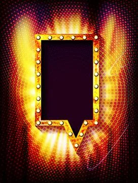 Mirror light bulb. Stock Illustration