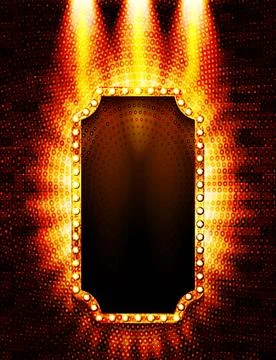 Mirror light bulb. Stock Illustration