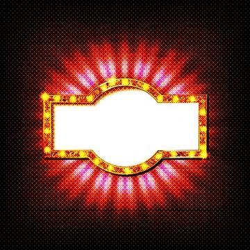 Mirror light bulb. Stock Illustration