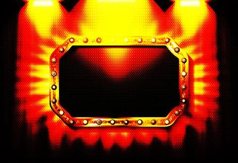 Mirror light bulb. Stock Illustration