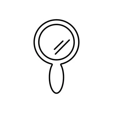 Mirror line icon, logo isolated on white background Stock Illustration