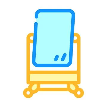 Mirror for make make-up color icon vector illustration Stock Illustration