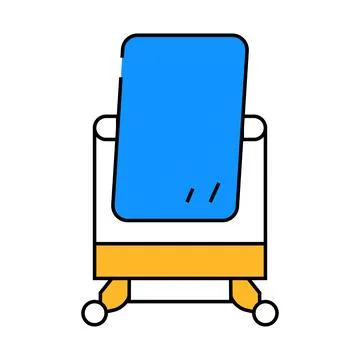 Mirror for make make-up icon color illustration Stock Illustration
