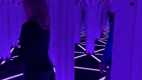 Mirror Maze Stock Footage 109140859
