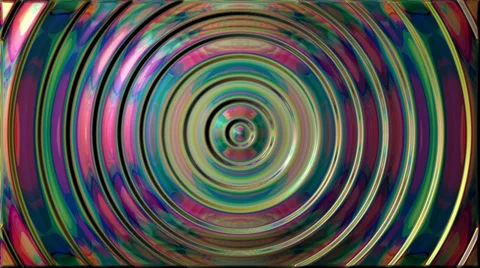 Mirror metallic circles waves loop background - Full HD Stock-Footage 39860979