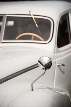 Mirror of the original retro car. Sophistication. Elegance Stock Photos