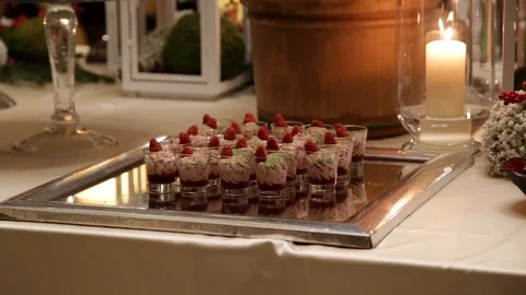 Mirror with pastry Stock Footage 101748167