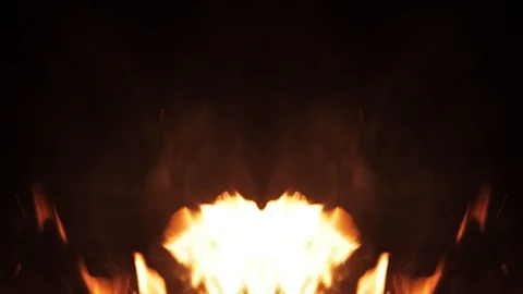 Mirror pillars of fire on the sides frames 스톡 동영상 91358793