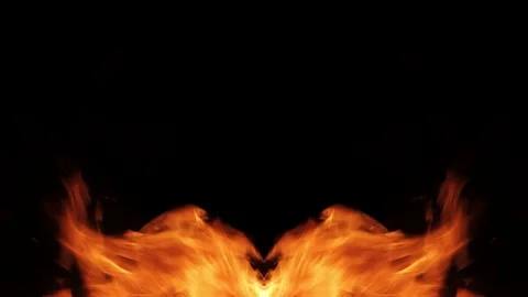 Mirror pillars of fire on the sides frames 스톡 동영상 104863568