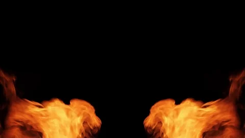 Mirror pillars of fire on the sides frames 스톡 동영상 104863586