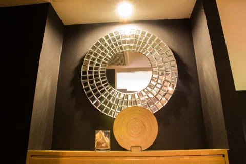 Mirror in room Stock Photos