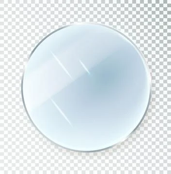 Mirror round isolated. Realistic round mirror frame, white mirrors template イラスト素材
