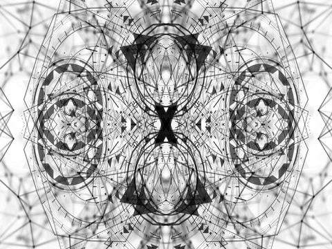 Mirror seamless wiry texture moving background 動画素材 72656407