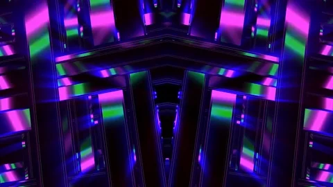Mirror Shiny VJ Loop Stock Footage 124210254