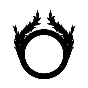 Mirror Silhouette Stock Illustration