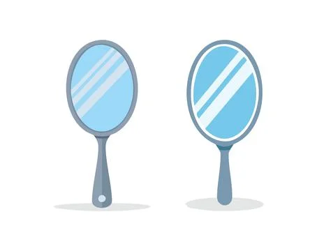 A Mirror simple illustration Illustrazione stock