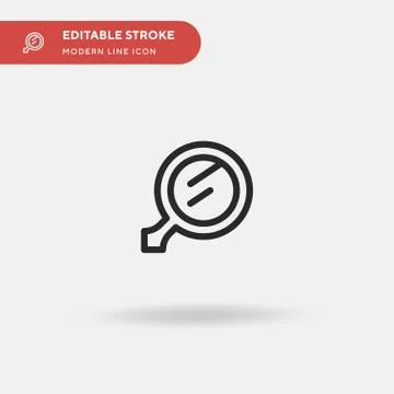 Mirror Simple vector icon. Illustration symbol design template for web mobile Stock Illustration
