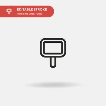 Mirror Simple vector icon. Illustration symbol design template for web mobile Stock Illustration