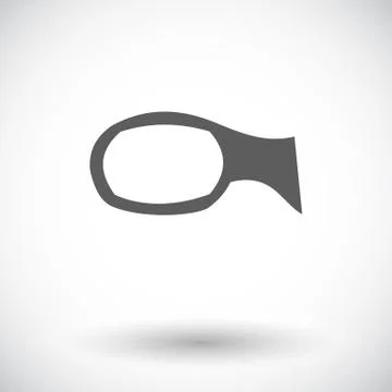 Mirror  single icon Stock Illustration