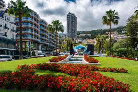 Mirror sphere in Monaco Stock Photos