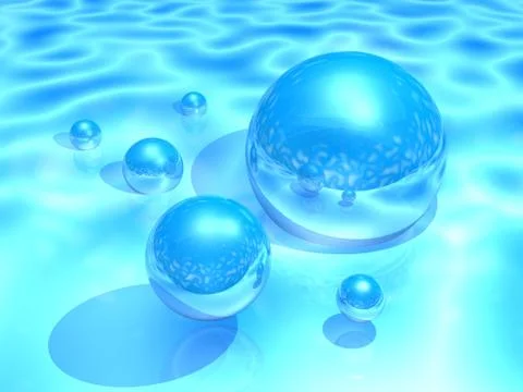 Mirror spheres Stock Illustration