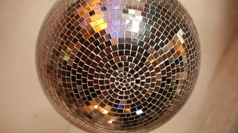 Mirror spinning disco ball. Stock Footage 129082619