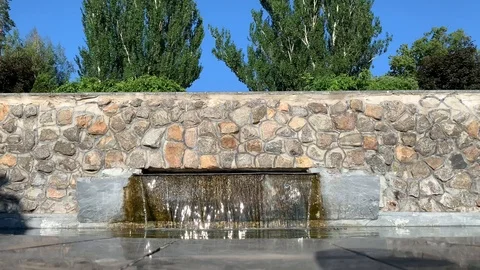 Mirror Stream Waterfall Stock Footage 114190232