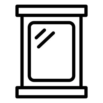 Mirror Vector Icon Design Illustration Stock Illustration