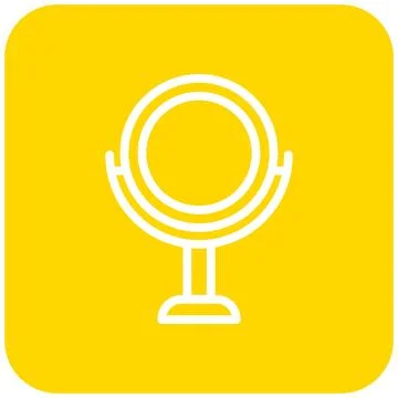 Mirror Vector Icon Design Illustration Stock Illustration