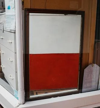 Mirror in the window Stock Photos