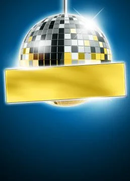 Mirrorball disco background Stock Illustration