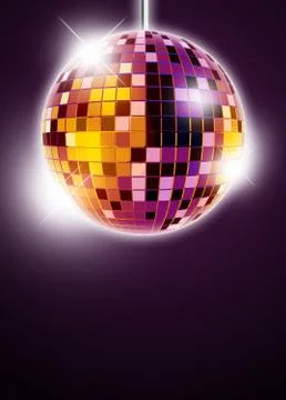 Mirrorball disco background Stock Illustration