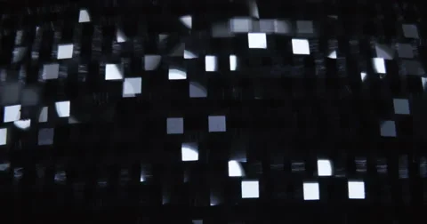 Mirrorball Disco Ball ART Defocus Squares Stock Footage 48826676