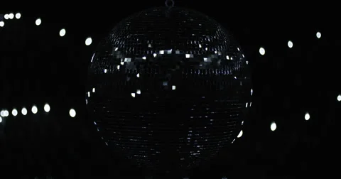 Mirrorball Disco Ball Full Silver Bright Video stock 48877964