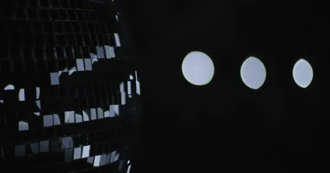 Mirrorball Disco Ball Side Bokeh Lights Stock Footage 48839808