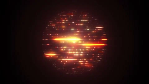 Mirrorball Vj Light Planet Background Fx Loop Stock Footage 159978917