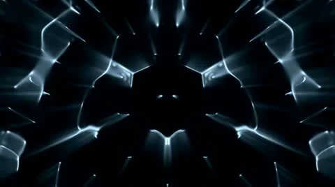 Mirrored Abstract Abounded By Rays Of Light Stock Footage 11330277