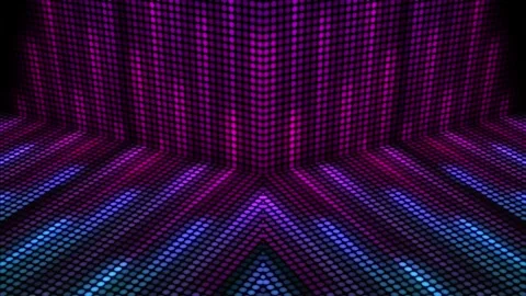 Mirrored animation of corner with dots pattern video effect. Colorful many s Stock Footage 246767420