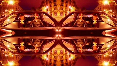 Mirrored car abstract Stock Footage 82251670