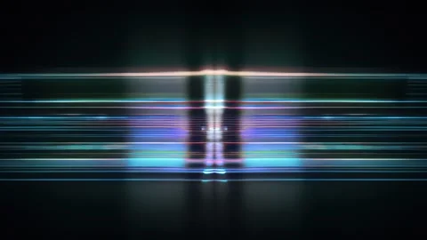 Mirrored Chromatic Light Streaks Abstract Background Stock Footage 328295256