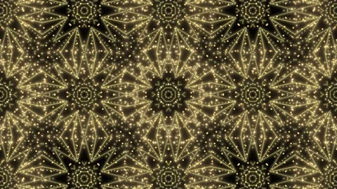 Mirrored Kaleidoscope Flower Motion background. Vídeo Stock 340960353