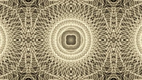 Mirrored Kaleidoscope Flower Motion background. Stock Footage 340960491