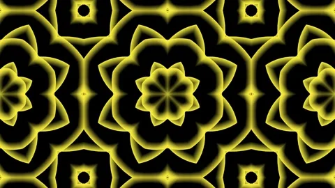 Mirrored Kaleidoscope Flower Motion background. 動画素材 340960732