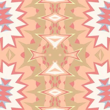 Mirrored ornamental composition rendered in pale primrose, chiffon, peach puff, イラスト素材
